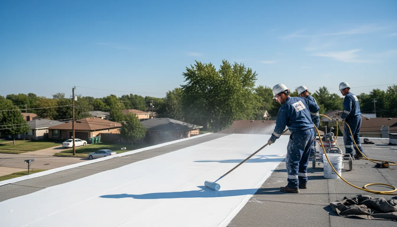 Commercial roof coating in Brave, PA near me